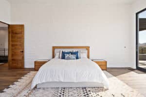 Custom Bedroom Designed by Southern Utah Home Builders