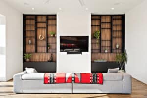 Custom Living Room in Southern Utah Luxury Home Build
