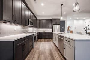 Dark Kitchen Cabinets | Modern Design by Utah Custom Home Builder