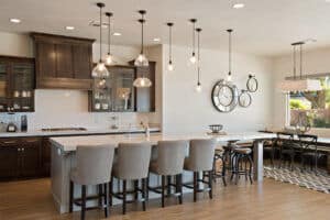 Custom Kitchen Lighting in New St. George Home Build