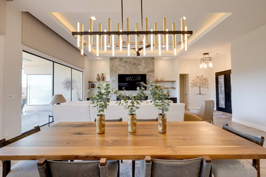 St. George Custom Home Builder | Energy-Efficient Home Features | Modern Dining & Living Room Design | Dennis Miller Homes