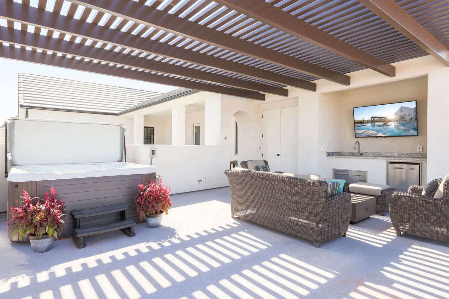 patio luxury vacation home in southern Utah | custom home builder in St George, UT | Dennis Miller Homes